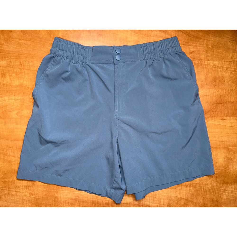 Burlebo Mens Performance Shorts Medium Slate Blue Fishing Hiking 6 Inch Inseam